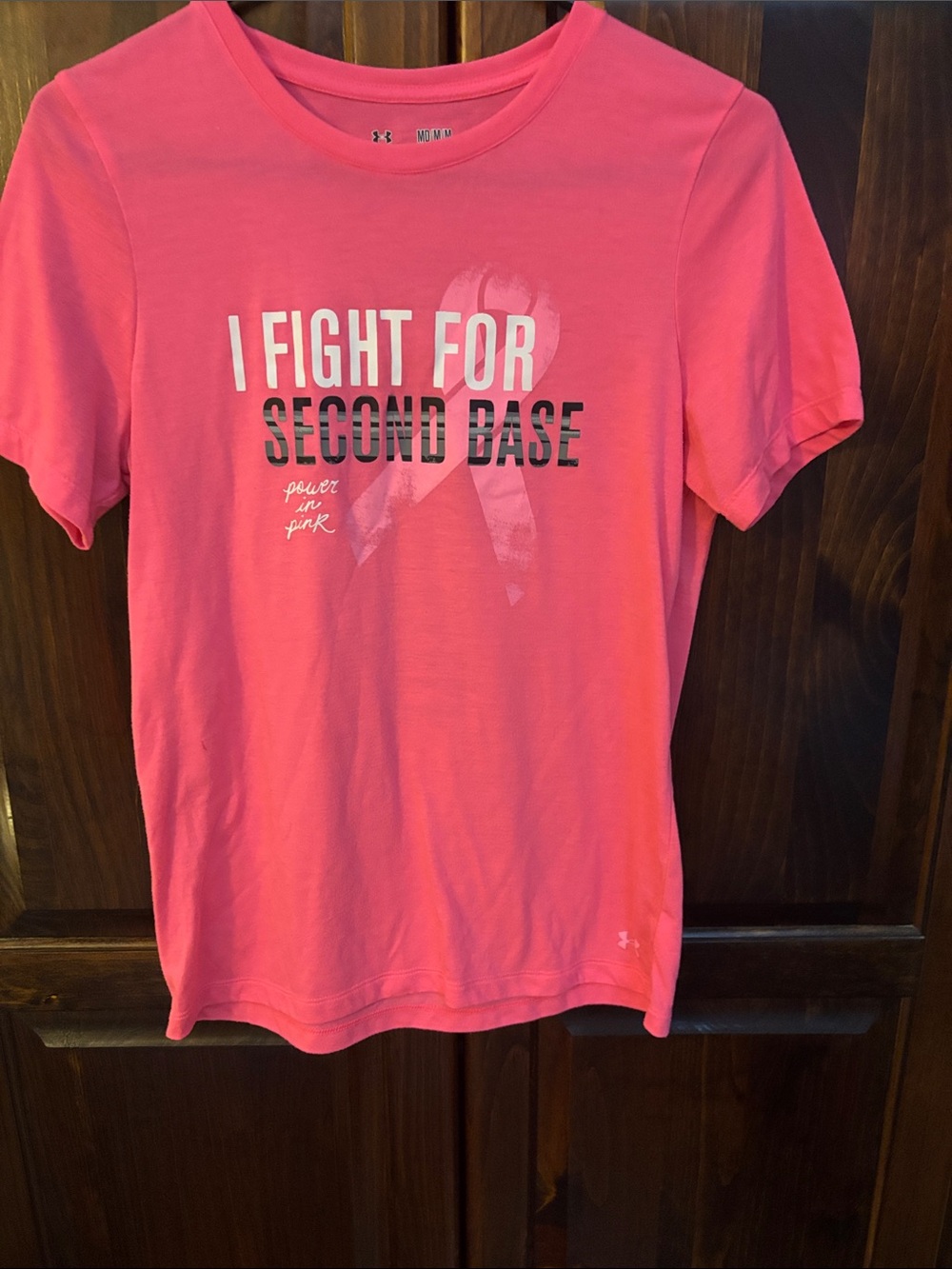 Under Armour Pink Breast Cancer Support Graphic Tee